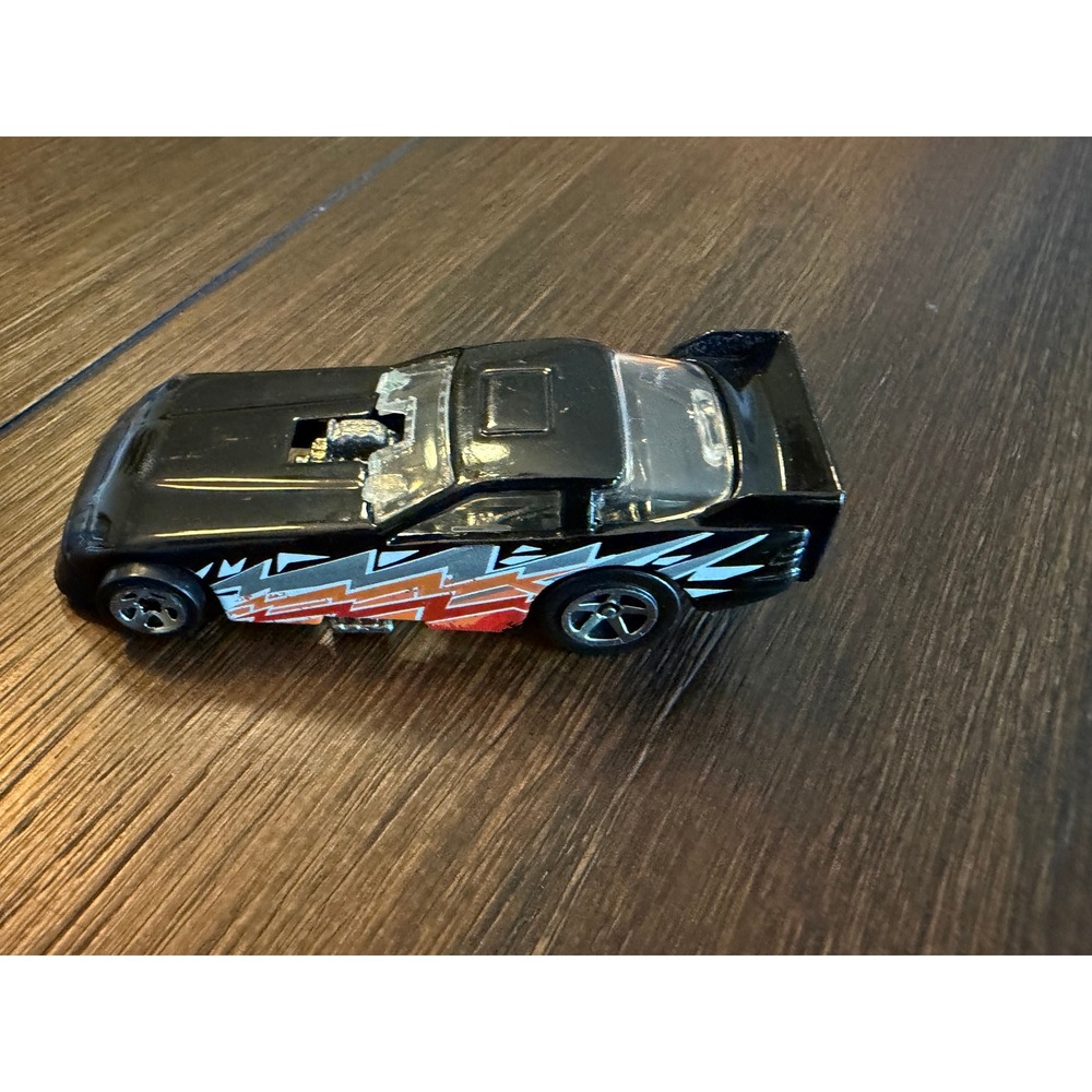 Hot Wheels 1977 Funny Car Black Lightning Bolt Graphics Diecast Drag Racer